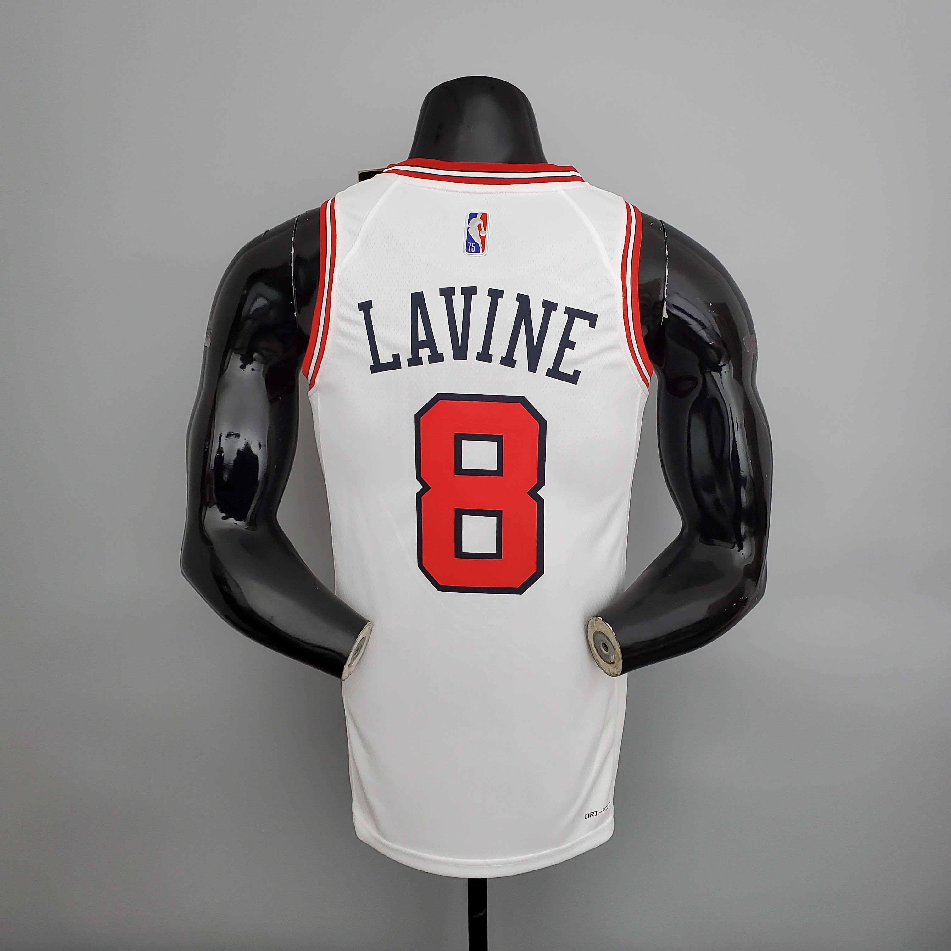Camisa NBA Chicago Bulls #8 LaVine - 75° Aniversário White