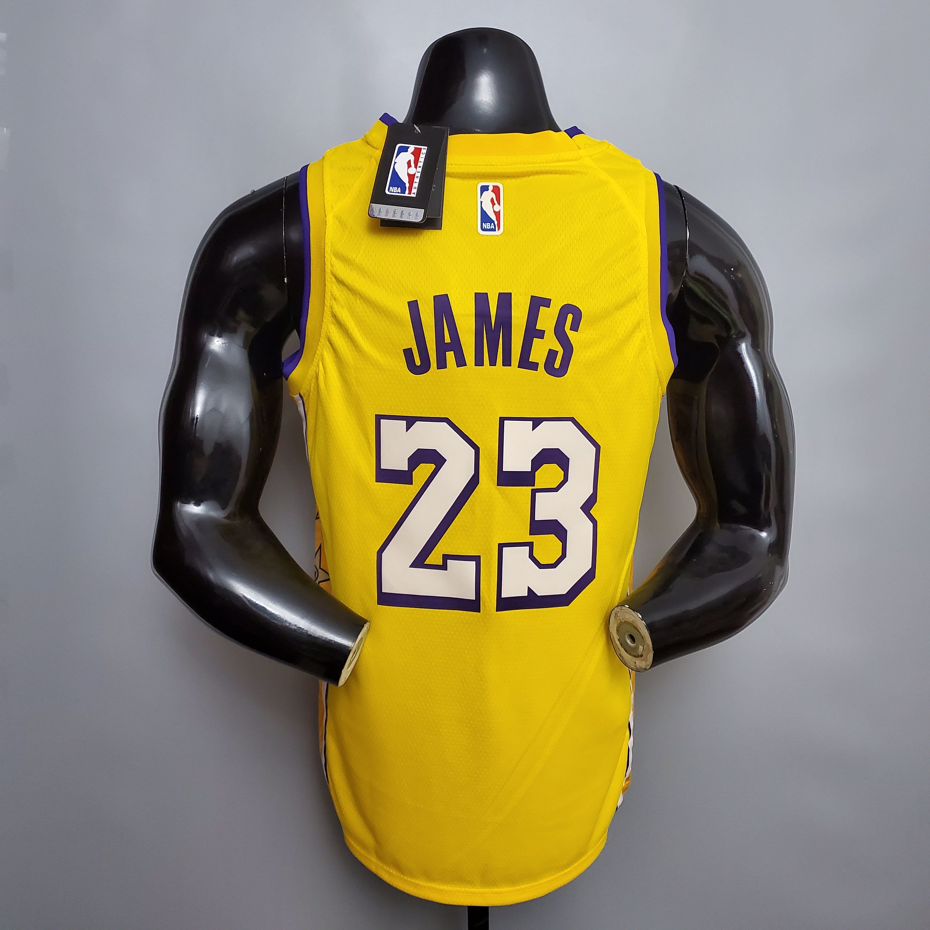 Camisa NBA Lakers #23 James V-neck City Yellow - 23/24