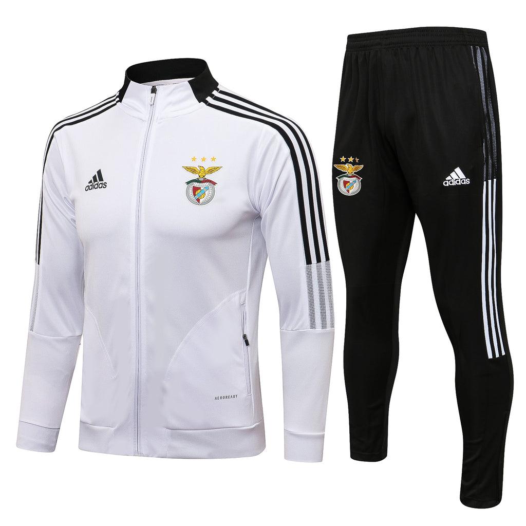 Conjunto Inverno Benfica Branca Adidas - Com Fecho