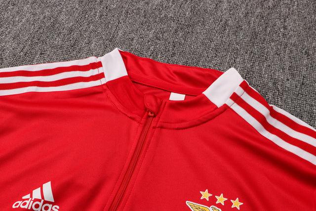 Conjunto Inverno Benfica Vermelha Adidas- Com Ziper
