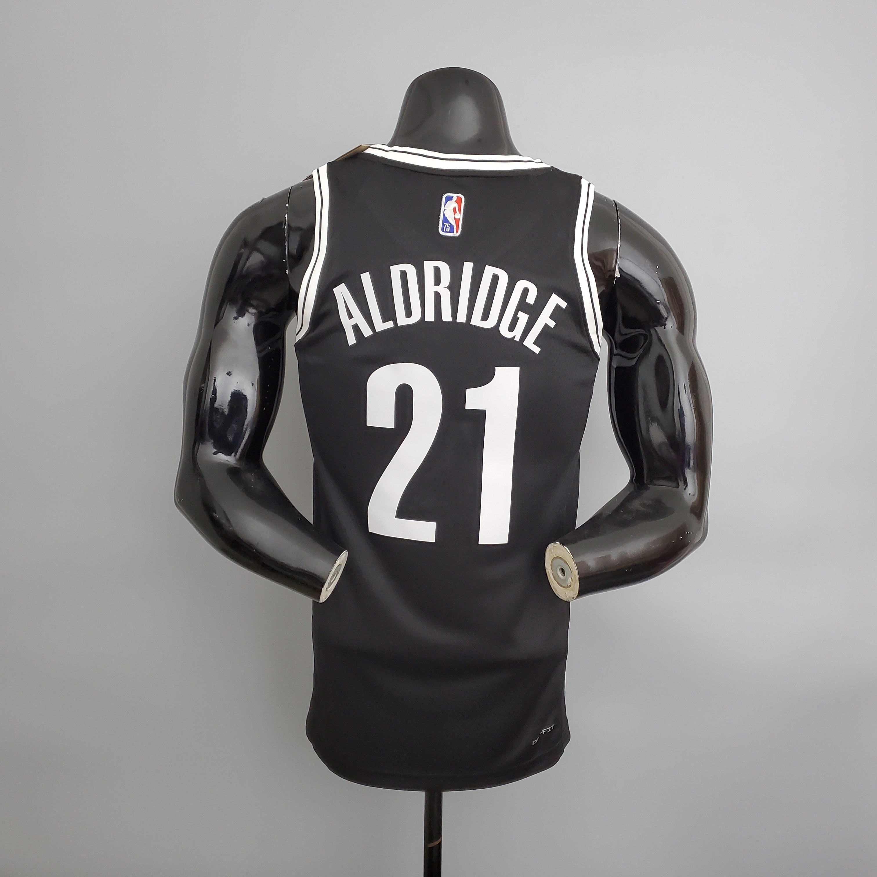 Camisa NBA Brooklyn Nets #21 Aldridge - 75° Aniversário Black