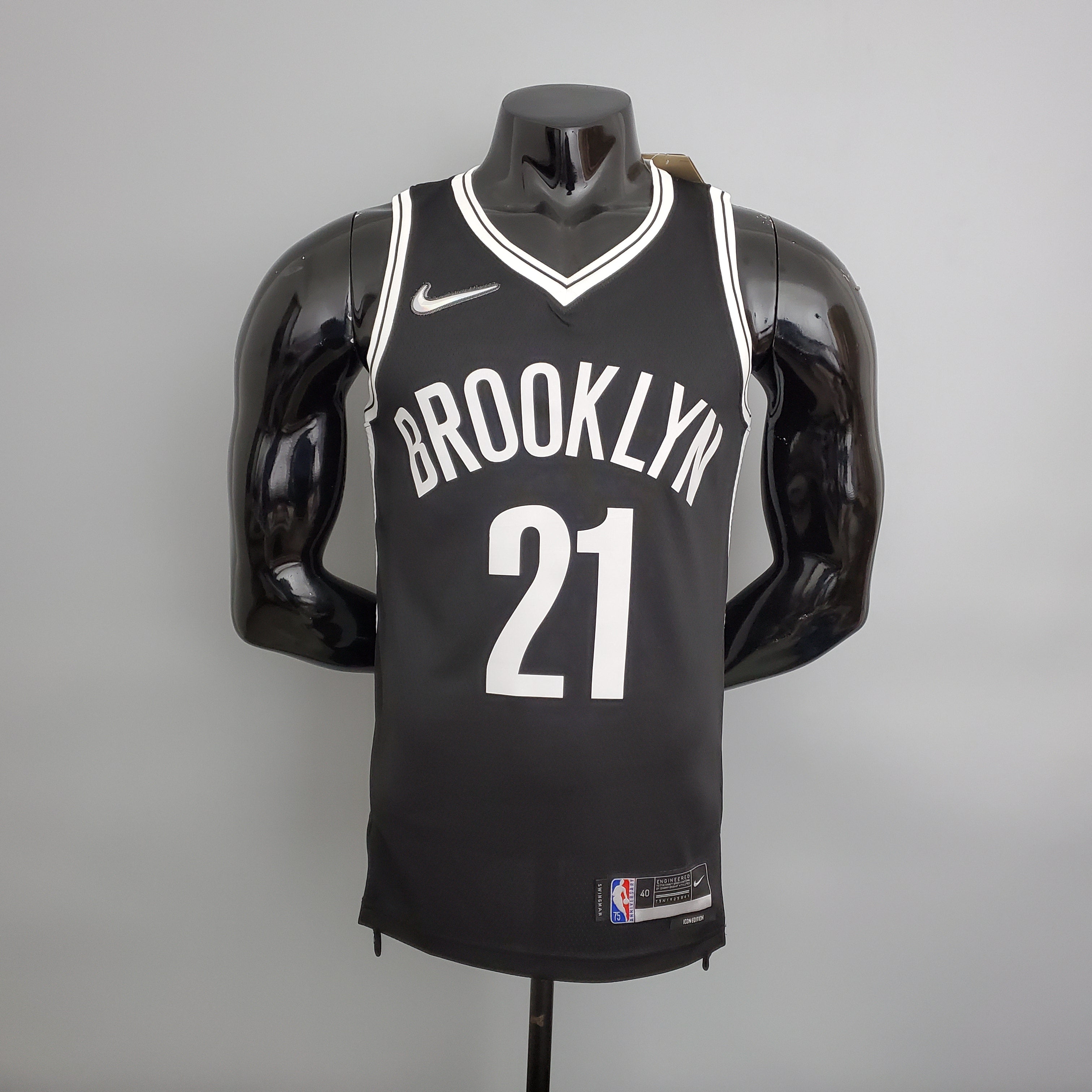 Camisa NBA Brooklyn Nets #21 Aldridge - 75° Aniversário Black